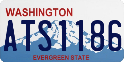 WA license plate ATS1186