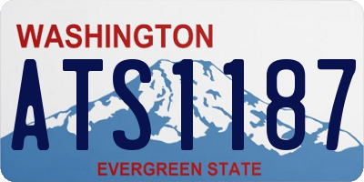 WA license plate ATS1187