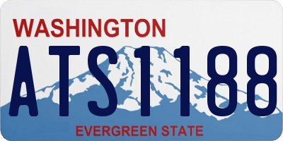 WA license plate ATS1188