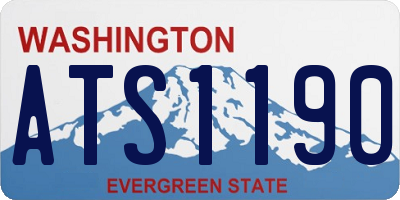 WA license plate ATS1190
