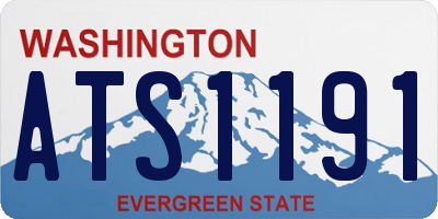WA license plate ATS1191