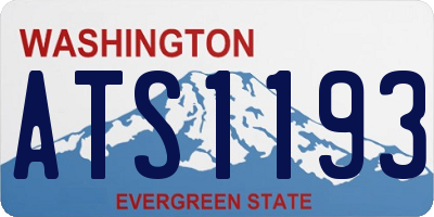 WA license plate ATS1193