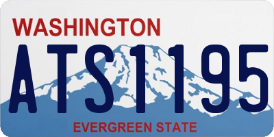 WA license plate ATS1195