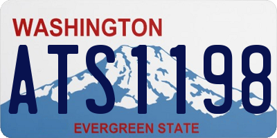 WA license plate ATS1198