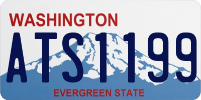 WA license plate ATS1199