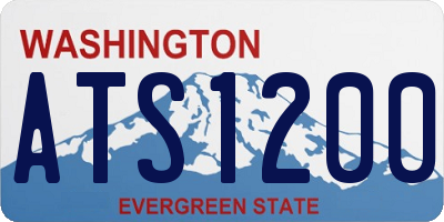 WA license plate ATS1200