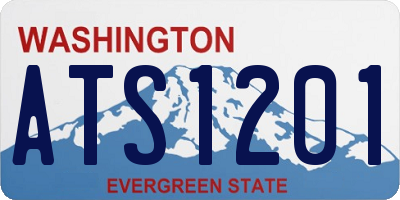 WA license plate ATS1201