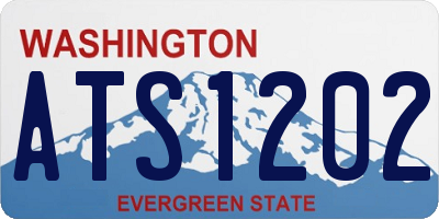 WA license plate ATS1202