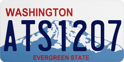 WA license plate ATS1207