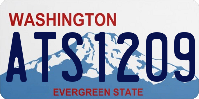 WA license plate ATS1209