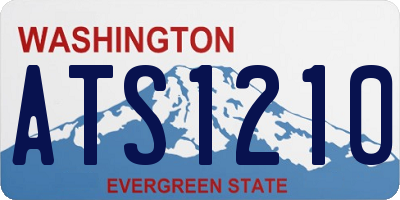 WA license plate ATS1210