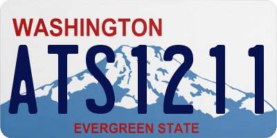 WA license plate ATS1211