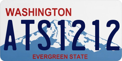 WA license plate ATS1212