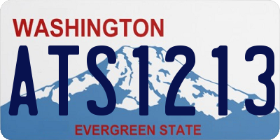 WA license plate ATS1213