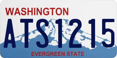 WA license plate ATS1215