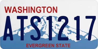 WA license plate ATS1217