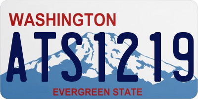 WA license plate ATS1219
