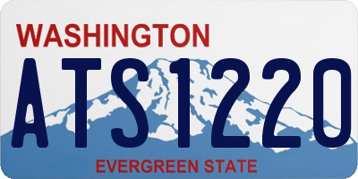 WA license plate ATS1220