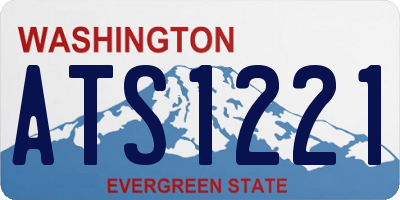 WA license plate ATS1221