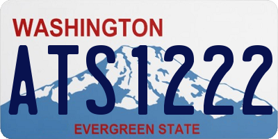 WA license plate ATS1222