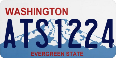 WA license plate ATS1224