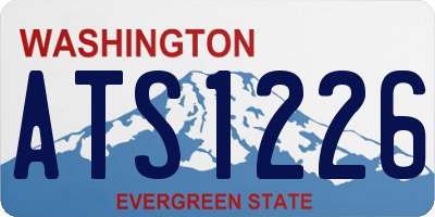 WA license plate ATS1226