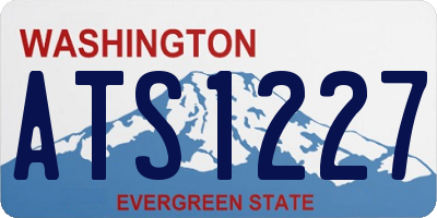 WA license plate ATS1227