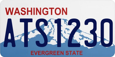 WA license plate ATS1230