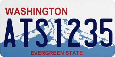 WA license plate ATS1235