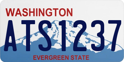 WA license plate ATS1237