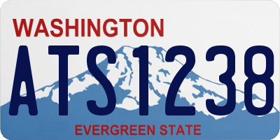 WA license plate ATS1238