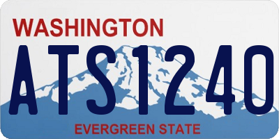 WA license plate ATS1240