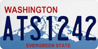 WA license plate ATS1242