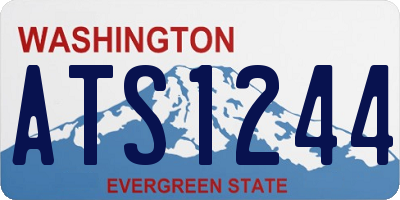 WA license plate ATS1244