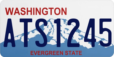 WA license plate ATS1245