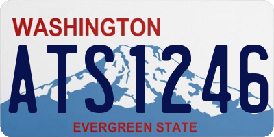 WA license plate ATS1246