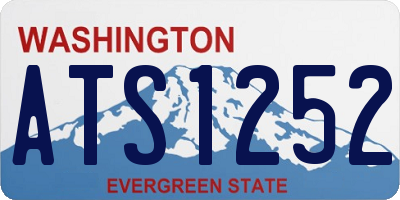 WA license plate ATS1252