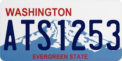WA license plate ATS1253