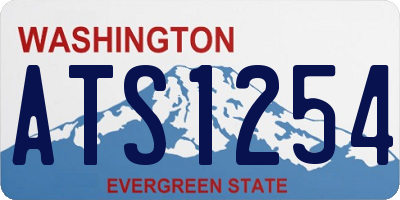 WA license plate ATS1254