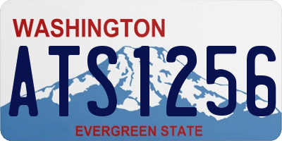 WA license plate ATS1256