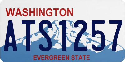 WA license plate ATS1257