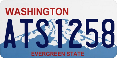 WA license plate ATS1258