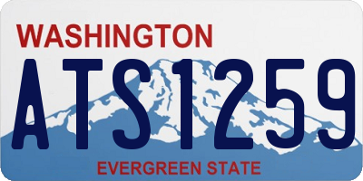 WA license plate ATS1259