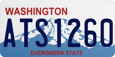 WA license plate ATS1260