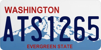 WA license plate ATS1265