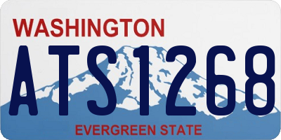 WA license plate ATS1268