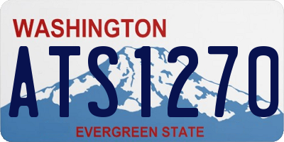 WA license plate ATS1270