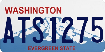 WA license plate ATS1275