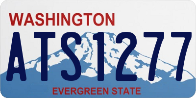 WA license plate ATS1277