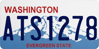 WA license plate ATS1278
